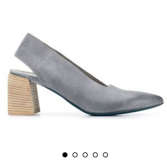 Marsell Block Heel Pumps Sling Back Stacked Heel 8 - Picture 5 of 16